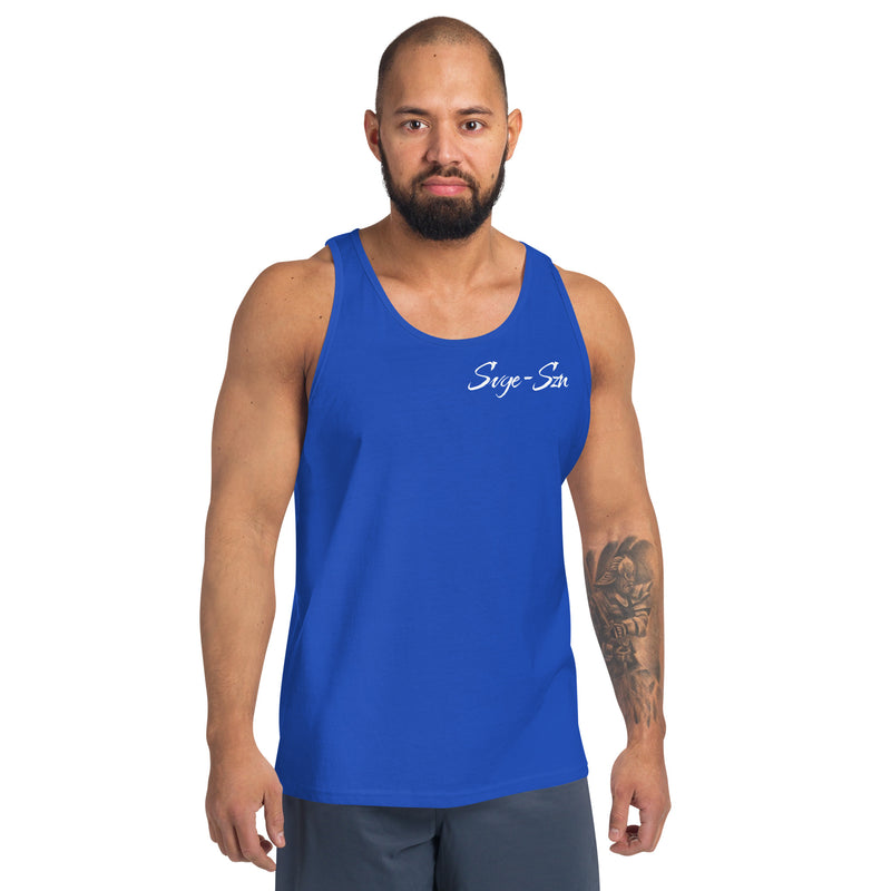 Signature SVGE Unisex Muscle Top - Royal Blue - Savage Season Apparel Store