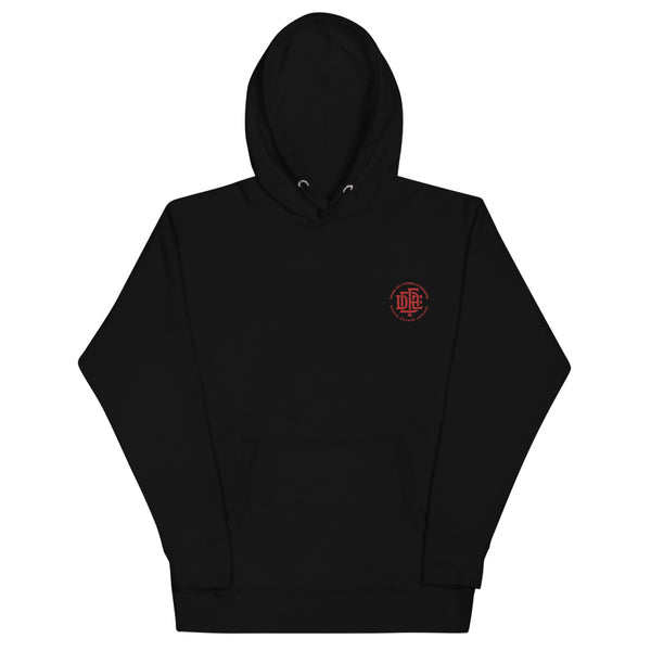 Premium Collection 'DDFE' Embroidered Black Hoodie - Savage Season Apparel Store