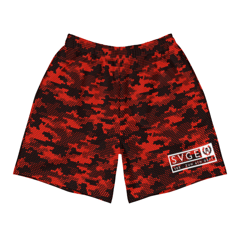 SVGE Athletics Training Shorts - Battle Red Camo - Savage Season Apparel Store