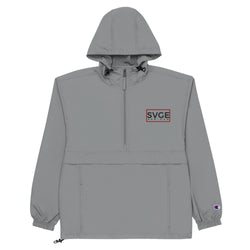 SVGE x Champion Grey Packable Performance Jacket - Savage Season Apparel Store