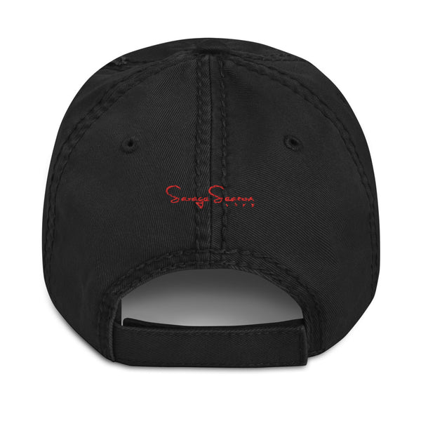 Premium Collection Black Distressed Dad Hat - Savage Season Apparel Store