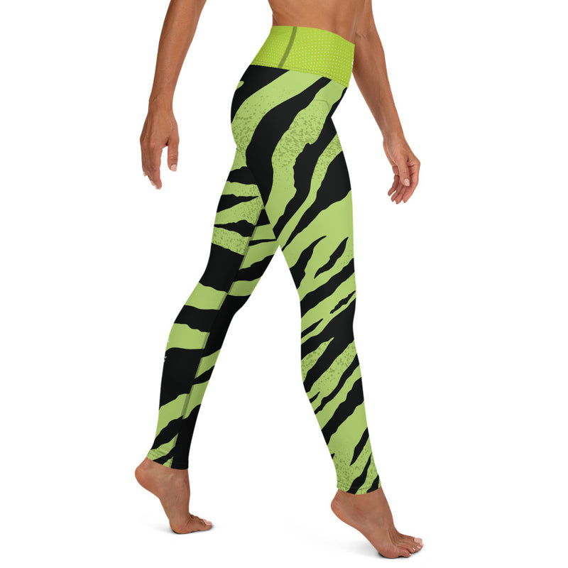 Premium Collection 'Green Tiger Stripe' Leggings - Savage Season Apparel Store