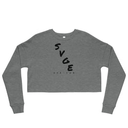 SVGE Collection Heather Crop Sweatshirt - Savage Season Apparel Store