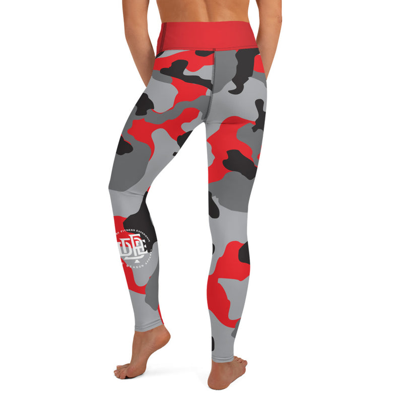 Premium Collection 'Battle Red' Camo Leggings - Savage Season Apparel Store
