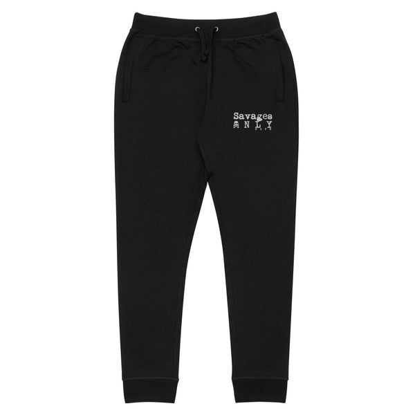 'Savages ONLY' Black Lifestyle Joggers - Savage Season Apparel Store