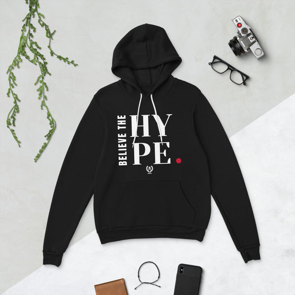 'Believe The Hype' Black x White Pullover Hoodie - Savage Season Apparel Store