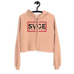 SVGE Collection Peach Crop Hoodie - Savage Season Apparel Store