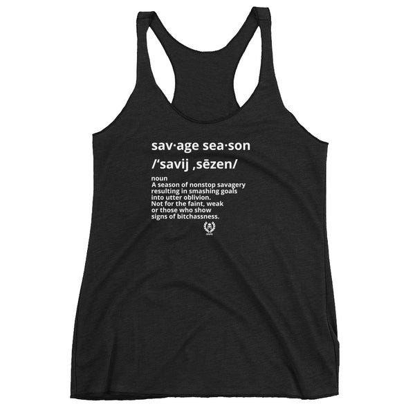 ‘Savage Season’ Women's Racerback Tank - Savage Season Apparel Store