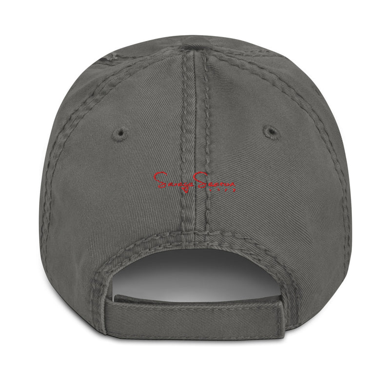 Premium Collection Charcoal Distressed Dad Hat - Savage Season Apparel Store