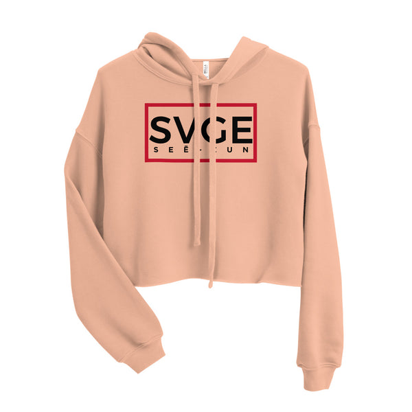 SVGE Collection Peach Crop Hoodie - Savage Season Apparel Store
