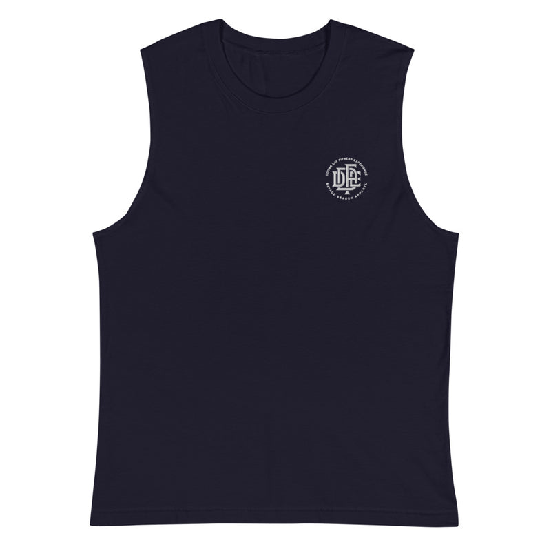 Premium Collection 'DDFE' Navy Sleeveless T-Shirt - Savage Season Apparel Store
