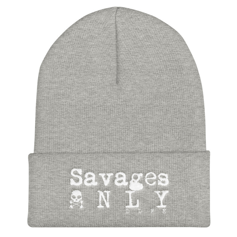 'Savages ONLY' Cuffed Beanie - Savage Season Apparel Store