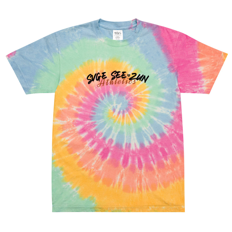 SVGE Athletics Oversized Tie-Dye Shirt - Rainbow type - Savage Season Apparel Store