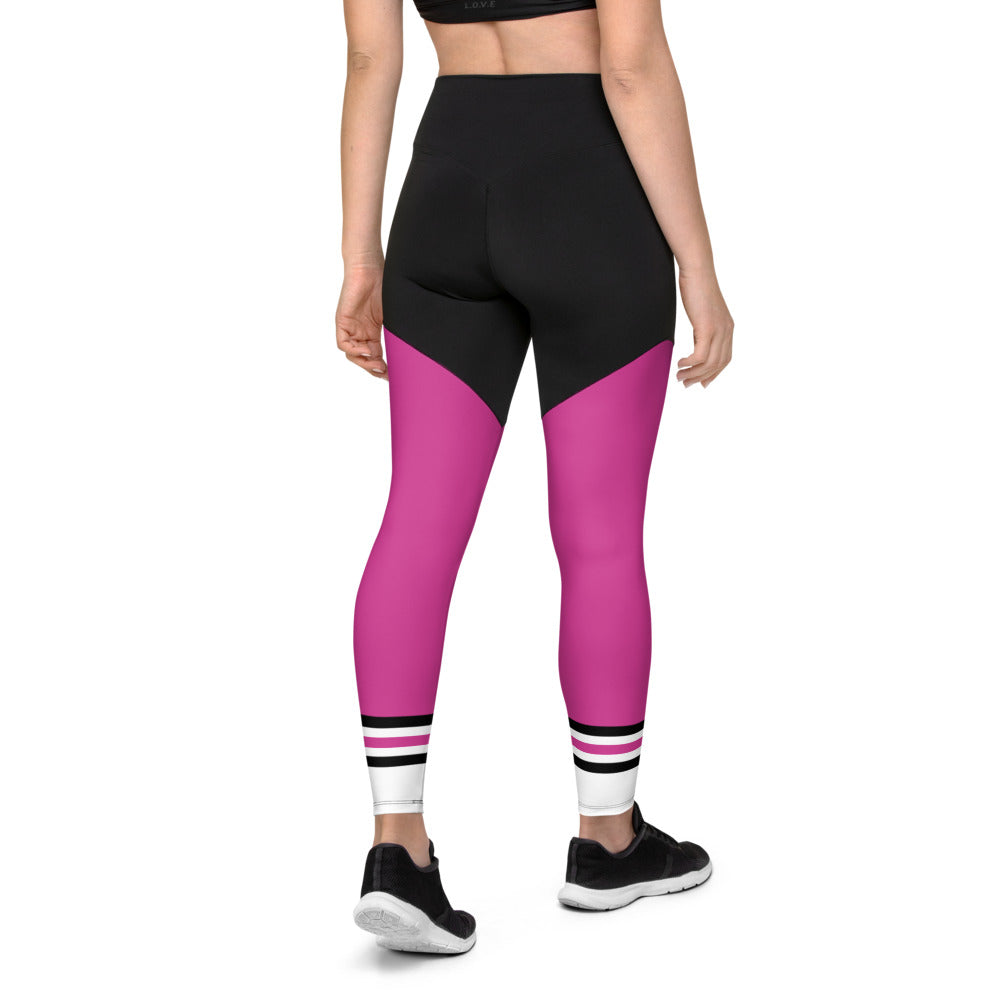 Lady Savage' Leggings - Cerise